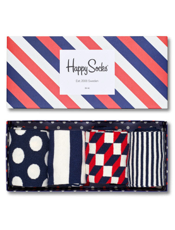 Happy Socks "4-Pack Classic Navy" Bild 1 lightbox image